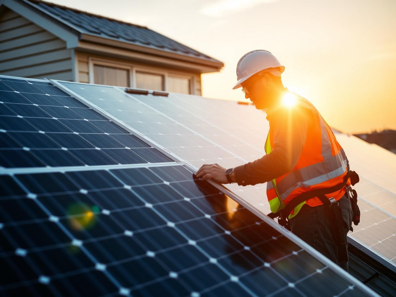 Professional solar installation